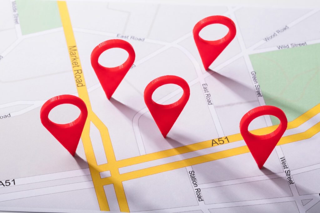Map of a local area